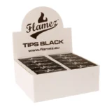 Flamez Filter Tip Booklet Black 50 pcs