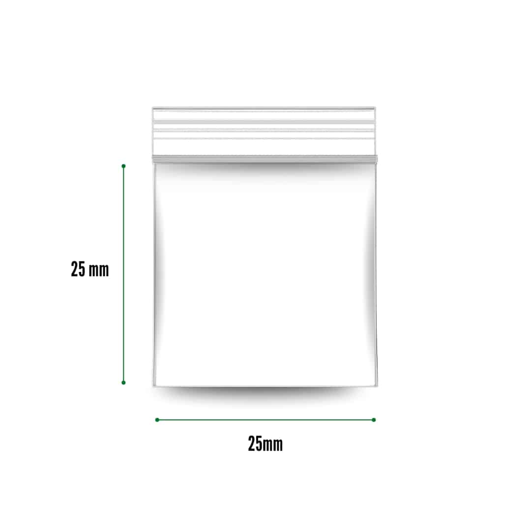 gripzakjes - 25 x 25 Gripzakjes 25 x 25 mm - 1000 Stuks - Afbeelding 1